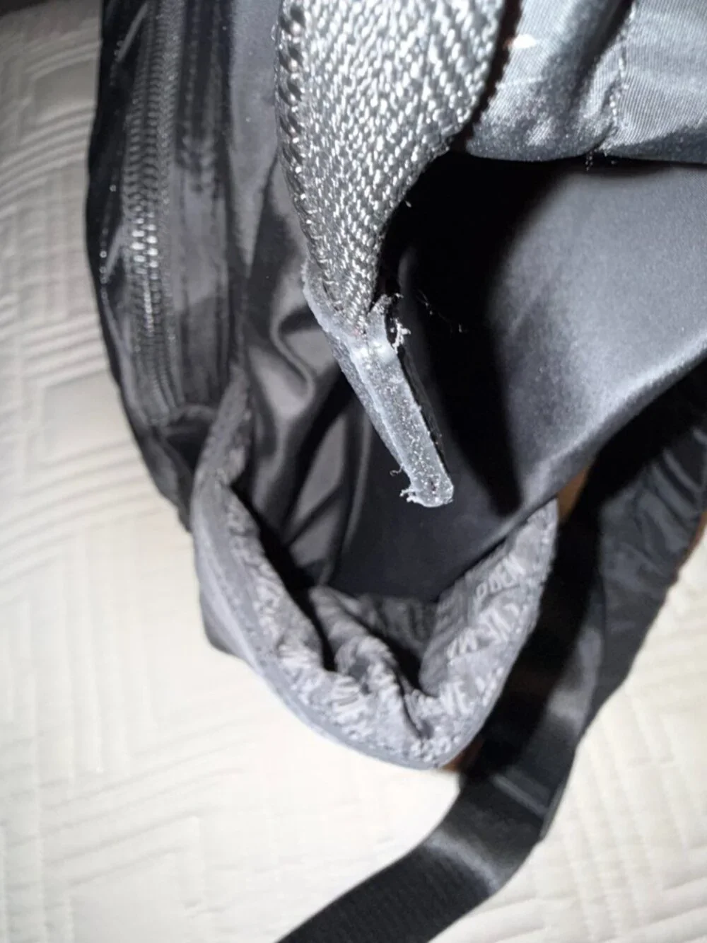 NWT Steve Madden Black Quilted Nylon Backpack Large Travel Work Bag